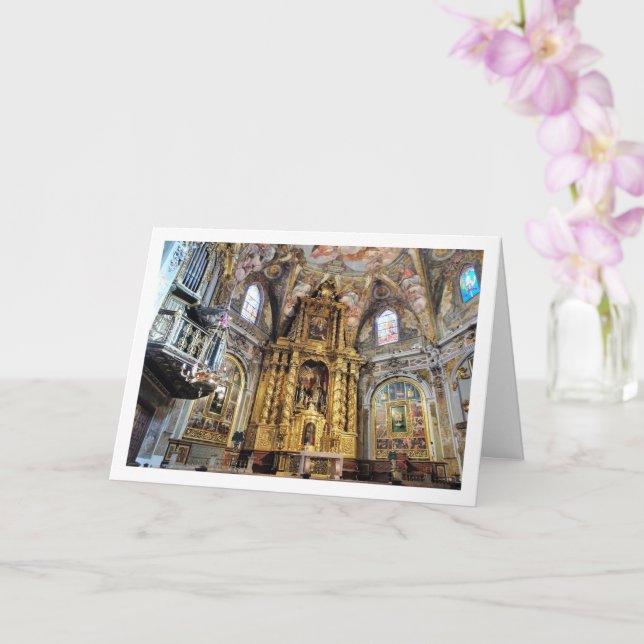 Tarjeta Iglesia de San Nicolás en Valencia (Orquídea)