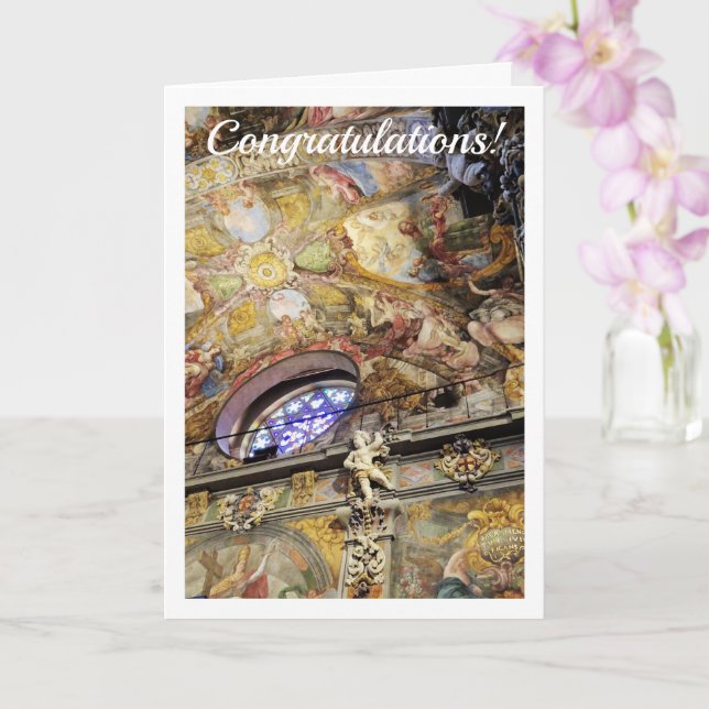 Tarjeta Iglesia de San Nicolás, Valencia, España (Orquídea)