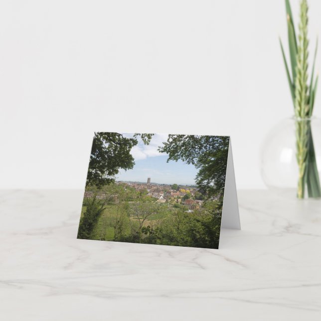 Tarjeta Iglesia de St Laurence Ludlow (Anverso)