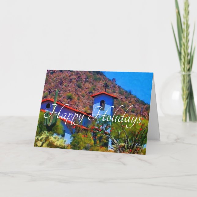 Tarjeta Iglesia del Desierto, Felices Fiestas (Anverso)