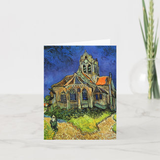 Tarjeta Iglesia en el Bello Artes de Auvers Van Gogh