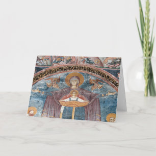 Tarjeta Iglesia ortodoxa serbia, y un sitio de la UNESCO,