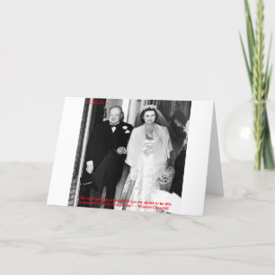 Tarjeta Iglesia y famosa cita de matrimonio