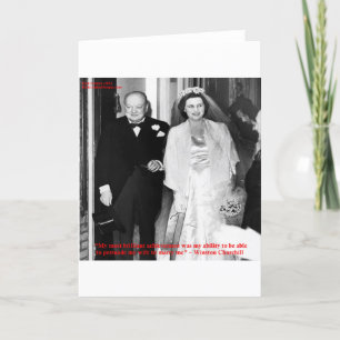 Tarjeta Iglesia y famosa cita de matrimonio