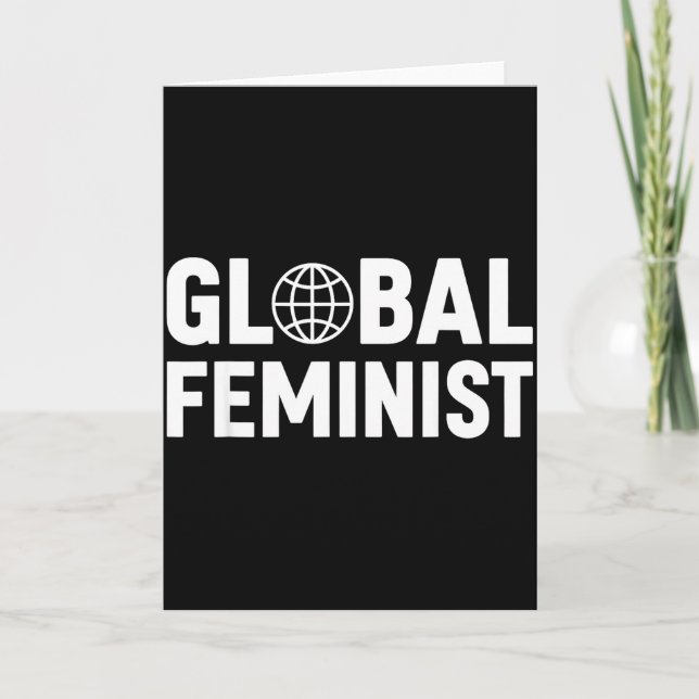 Tarjeta Igualdad de Empoderamiento de Mujeres Feministas G (Anverso)