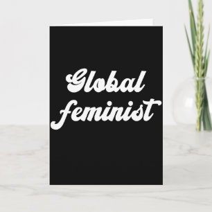 Tarjeta Igualdad Feminista Global Empoderamiento Vintage P