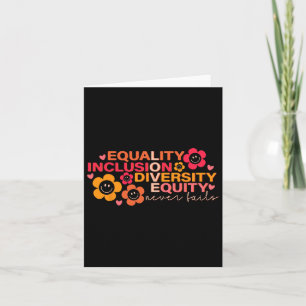 Tarjeta Igualdad Inclusión Diversidad Equidad Autismo