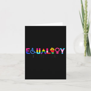 Tarjeta Igualdad Orgullo Arcoiris Lgbtq Discapacidad Femin