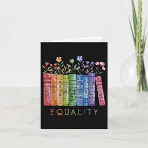 Tarjeta Igualdad Paz Amor Amor Amabilidad Leer Libro Lgbt 