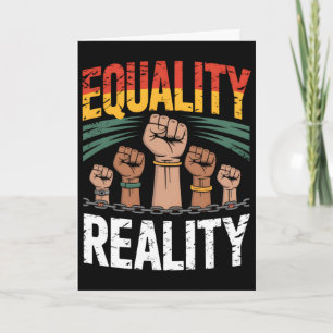 Tarjeta Igualdad Realidad - Mes de la Historia Negra Junet
