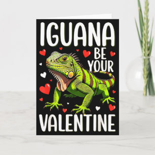 Tarjeta Iguana Divertida Sé Tu San Valentín