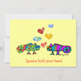 Tarjeta Iguana Toma Tu Mano