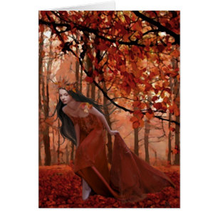 Tarjeta II de la cita del otoño