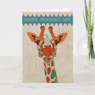 Tarjeta II del Día de la Madre de Amber Peeking Gi