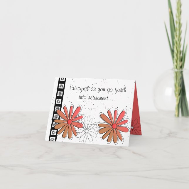 Tarjeta II del retiro del director de escuela (Anverso)