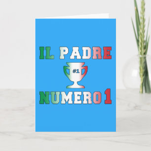 Tarjeta IL Padre Numero 1 papá #1 en el día de padre
