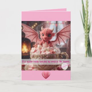 Tarjeta I'll Keep This Short & Sweet. Be Mine. V-day Card