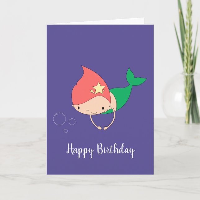 Tarjeta illusima Cotton Candy Mermaid Dark Purple (Anverso)