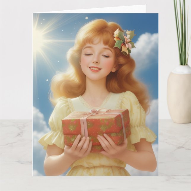 Tarjeta Illustration rétro de Noël (Anverso)