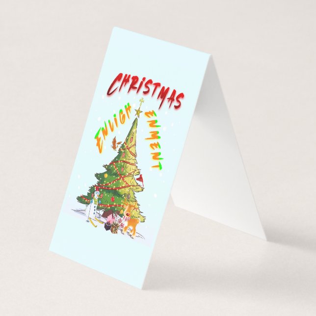 Tarjeta Iluminación de Navidad (Anverso)