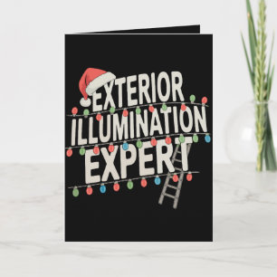 Tarjeta Iluminación Exterior Experto Luces de Navidad Xmas