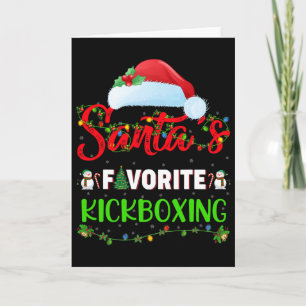 Tarjeta Iluminando la Navidad El kickboxing favorito del S