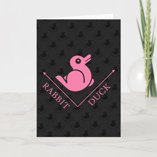 Tarjeta Ilusión de conejo de pato (Anverso)