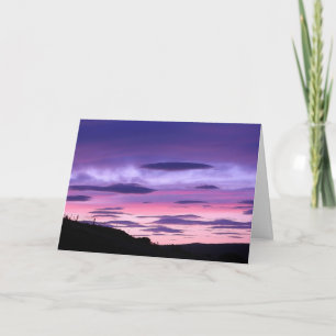 Tarjeta Ilusión de Nube de Puestas de Sol Impresionante In