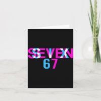 Ilusión óptica de error divertido seis siete 67 me