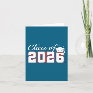 Tarjeta Ilustración alta de graduación de la clase de últi
