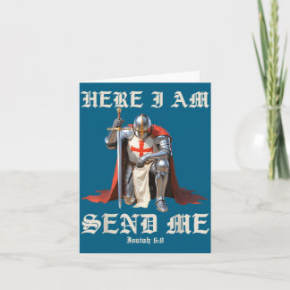 Tarjeta Ilustración Aquí Envío Caballeros Templarios