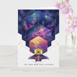 Tarjeta Ilustración artística del telescopio espacial Jame