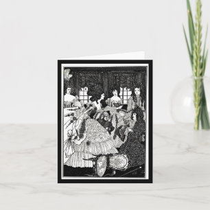 Tarjeta Ilustracion-Aubrey Beardsley 18 del