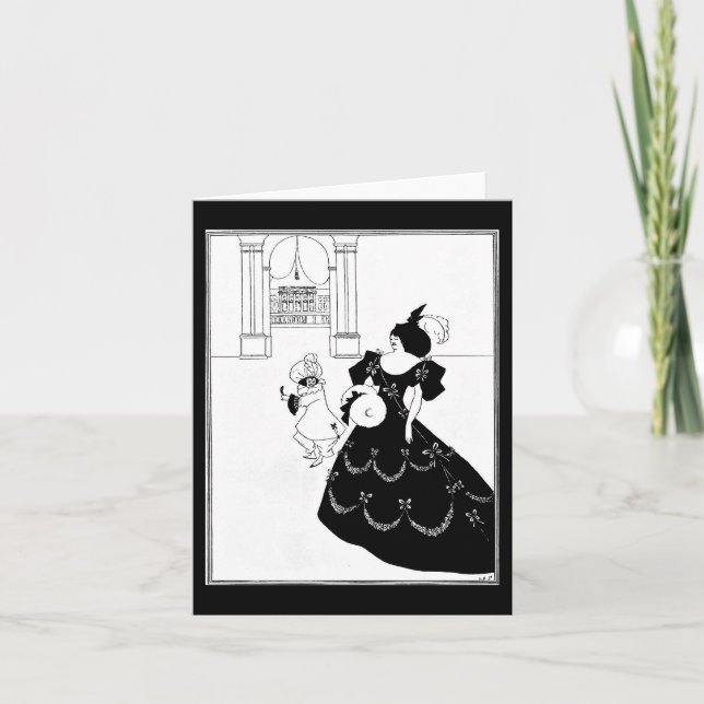 Tarjeta Ilustracion-Aubrey Beardsley 9 del (Anverso)