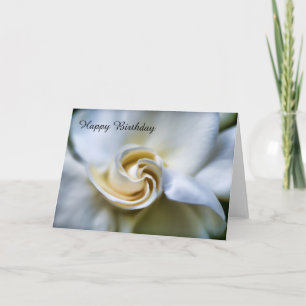 Tarjeta Ilustracion blanco del Gardenia del feliz