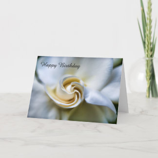 Tarjeta Ilustracion blanco del Gardenia del feliz