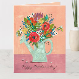 Tarjeta Ilustracion Boho Flowers