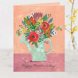 Tarjeta Ilustracion Boho Flowers