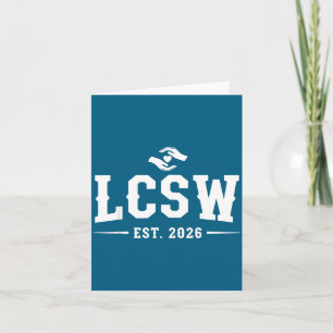 Tarjeta Ilustración clínica licenciada de graduación de Lc