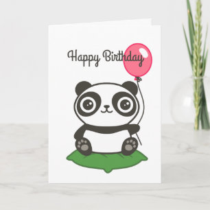 Tarjeta Ilustracion Cute Panda