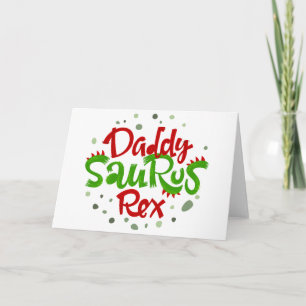 Tarjeta Ilustracion Daddy Saurus Rex
