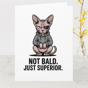 Tarjeta Ilustración de actitud de gato Sphynx superior