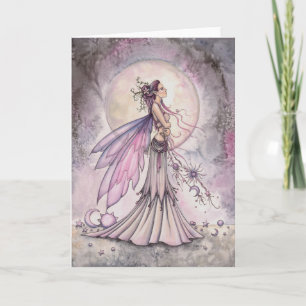 Tarjeta Ilustración de arte de fantasía de hada celestial