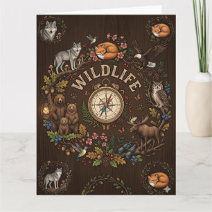 Tarjeta Ilustración de Aventura en el Bosque de "Vida Silv