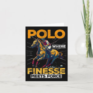 Tarjeta Ilustracion de caballos Polo1