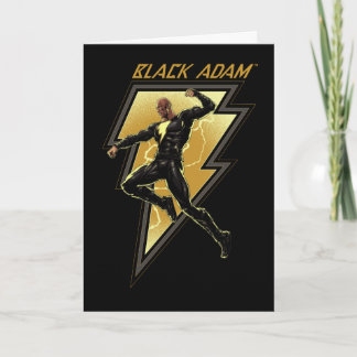 Tarjeta Ilustracion de caracteres Black Adam Lightning Bol