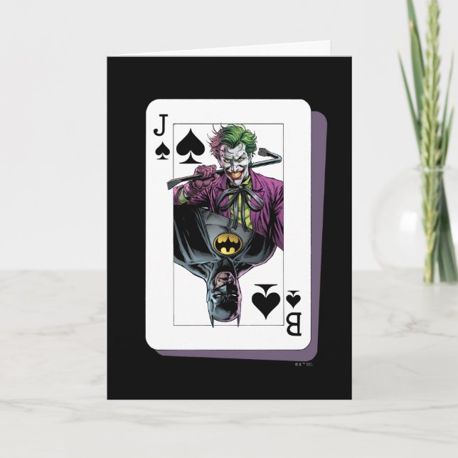 Tarjeta Ilustracion de cartas de juego para bromista y bat (Anverso)
