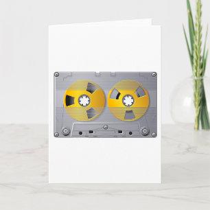 Tarjeta Ilustracion de cinta Cassette Vintage Music Lover