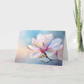 Tarjeta Ilustracion de colores pastel de Magnolia