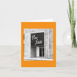 Tarjeta Ilustracion de construcción del estado de Pine Ral